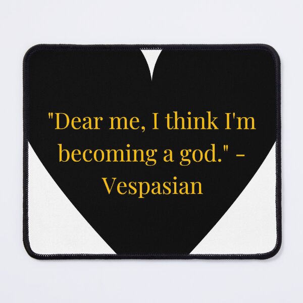 Item preview, Vespasian Quote – Gold Text Black Heart designed and sold by TheIconSmith.