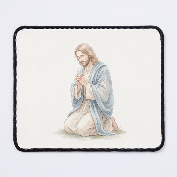 Item preview, Watercolor Jesus Praying Christian designed and sold by stylishdzign.
