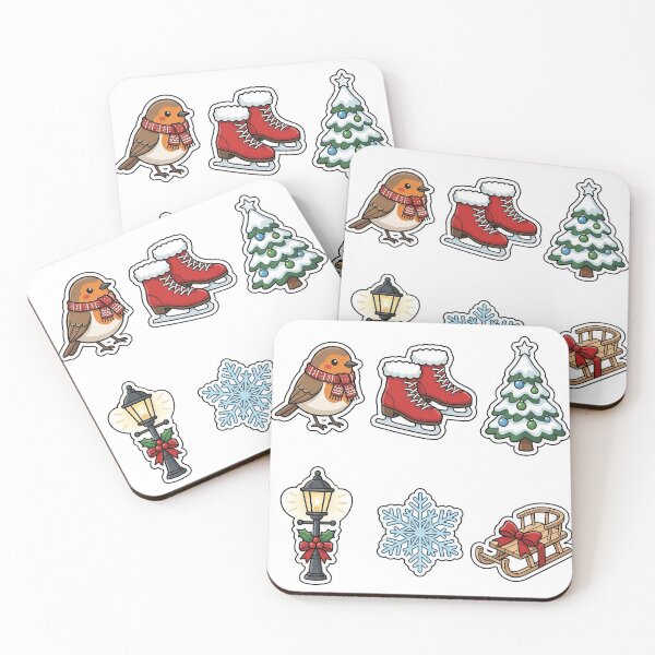 Item preview, Winter Wonderland Outdoor Sticker Pack - Snowy Holiday Favorites designed and sold by SimpleP.