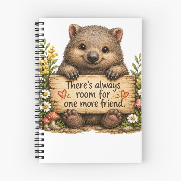 Item preview, There's Always Room for One More Friend Wombat designed and sold by AnimalMarvels.