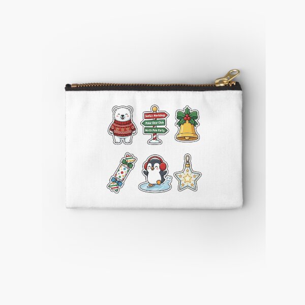 Item preview, North Pole Holiday Party Sticker Pack - Cute Winter Animal Set designed and sold by SimpleP.