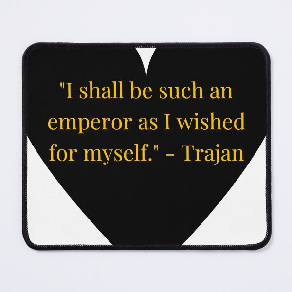 Item preview, Trajan Quote – Gold Text Black Heart designed and sold by TheIconSmith.