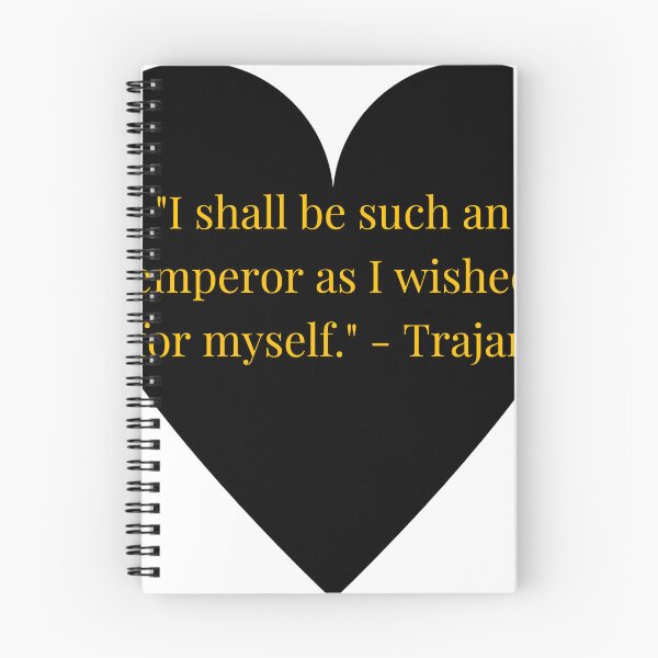 Item preview, Trajan Quote – Gold Text Black Heart designed and sold by TheIconSmith.