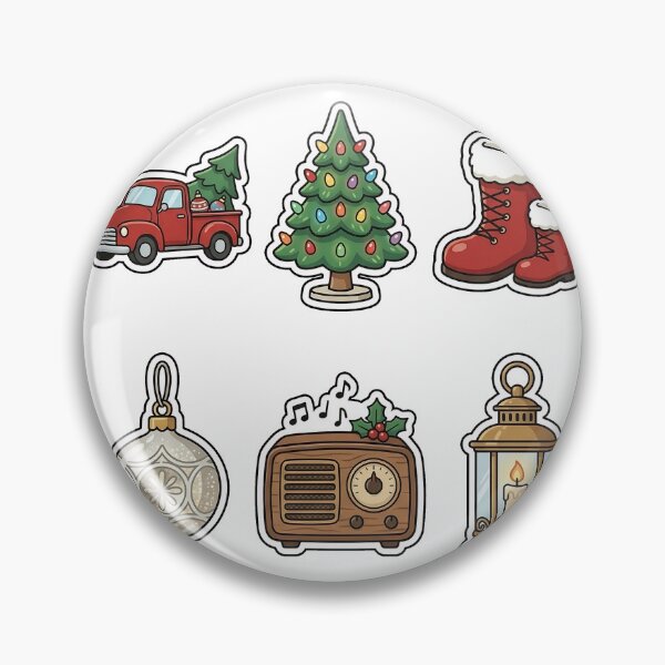 Item preview, Retro Christmas Nostalgia Sticker Pack - Vintage Holiday Collection designed and sold by SimpleP.