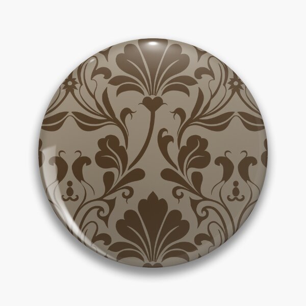 Item preview, Vintage Taupe Damask Floral Pattern designed and sold by ​Jyoti Digital Artist.