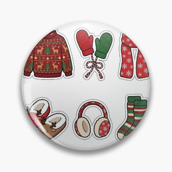 Item preview, Cozy Winter Sweater & Accessories Sticker Pack - Winter Apparel Bundle designed and sold by SimpleP.