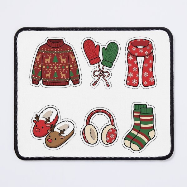 Item preview, Cozy Winter Sweater & Accessories Sticker Pack - Winter Apparel Bundle designed and sold by SimpleP.