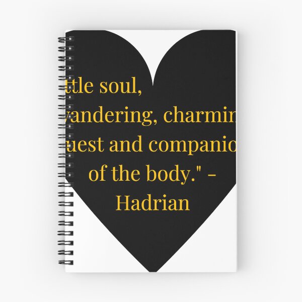 Item preview, Hadrian Quote – Gold Text Black Heart designed and sold by TheIconSmith.