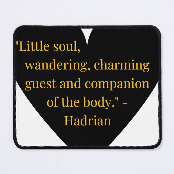 Item preview, Hadrian Quote – Gold Text Black Heart designed and sold by TheIconSmith.
