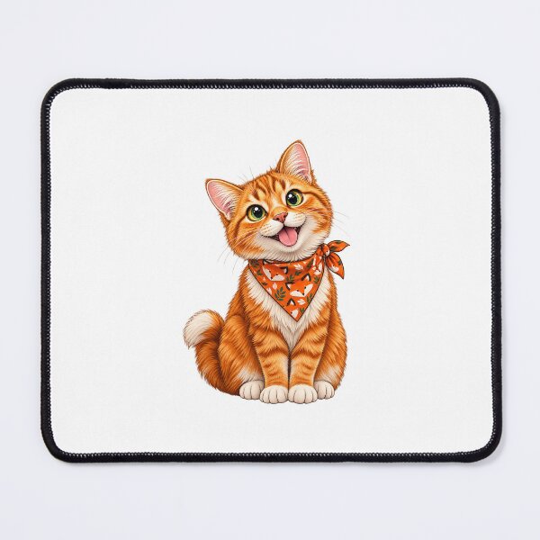 Item preview, Fox Print Bandana Cat Illustration Trendy Pet Design designed and sold by Rod & Retriever.