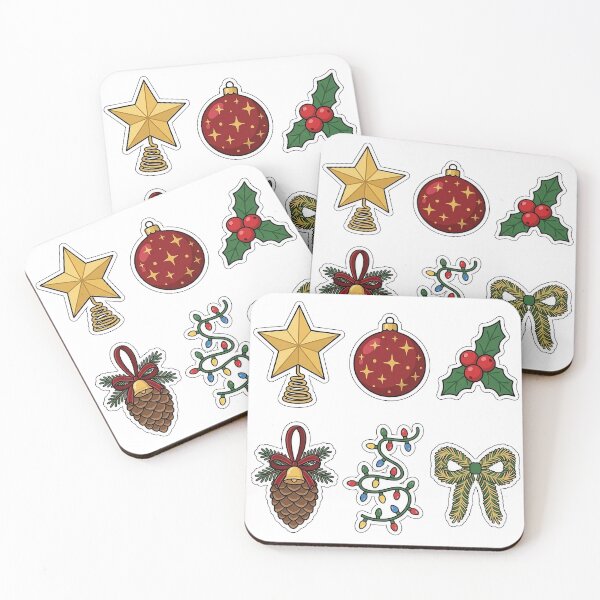 Item preview, Festive Christmas Decor & Ornaments Sticker Pack - Holiday Bauble Set designed and sold by SimpleP.