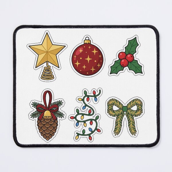 Item preview, Festive Christmas Decor & Ornaments Sticker Pack - Holiday Bauble Set designed and sold by SimpleP.