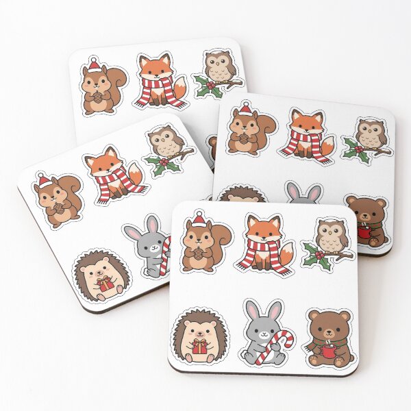 Item preview, Cozy Woodland Animal Christmas Sticker Pack - Forest Friends Collection designed and sold by SimpleP.