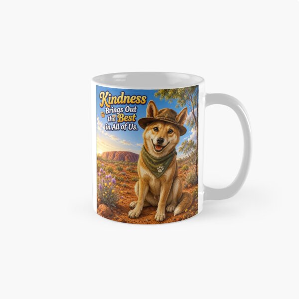 Item preview, Dingo Kindness Brings Out the Best in All of Us | Cute Australian Wildlife Inspirational Gift designed and sold by AnimalMarvels.