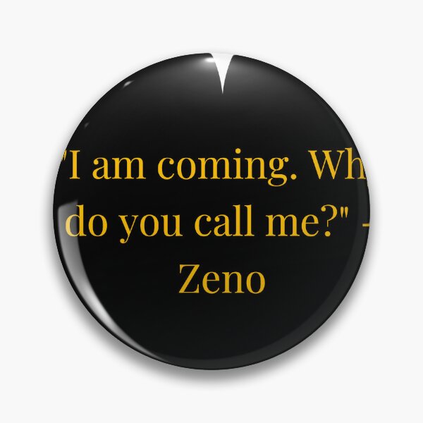 Item preview, Zeno Quote – Gold Text Black Heart designed and sold by TheIconSmith.