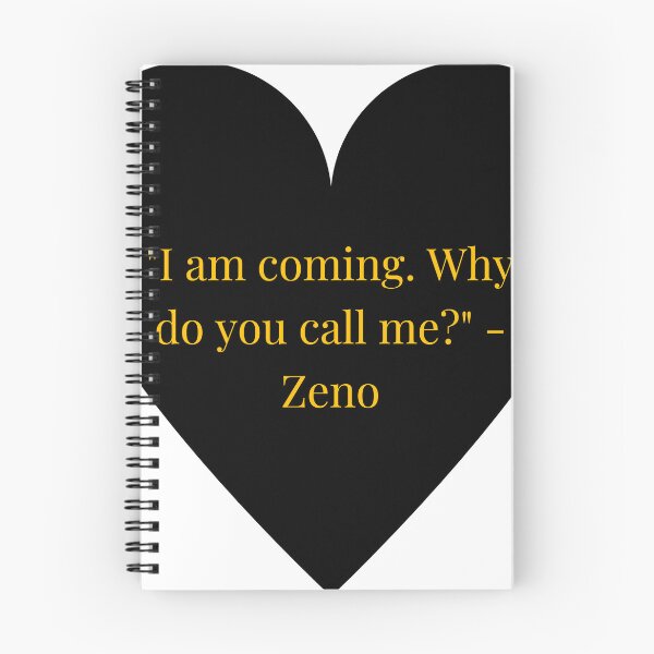 Item preview, Zeno Quote – Gold Text Black Heart designed and sold by TheIconSmith.