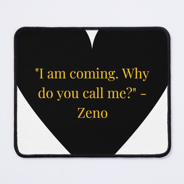 Item preview, Zeno Quote – Gold Text Black Heart designed and sold by TheIconSmith.