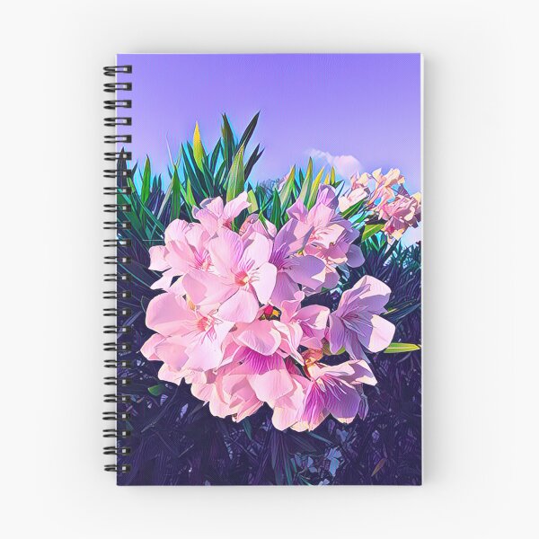 Item preview, Pastel Pink Oleander Flowers Graphic Botanical Art designed and sold by BalkanBloomArt.