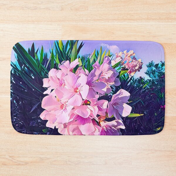 Item preview, Pastel Pink Oleander Flowers Graphic Botanical Art designed and sold by BalkanBloomArt.