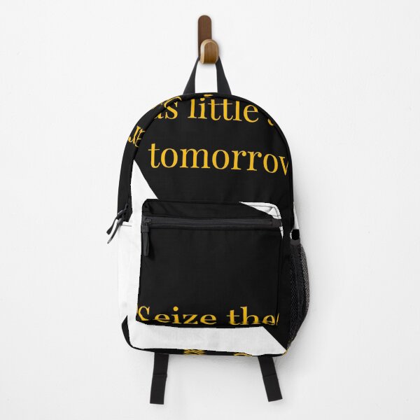 Item preview, Horace Quote – Gold Text Black Heart designed and sold by TheIconSmith.