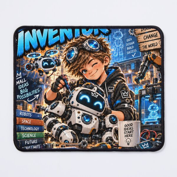 Item preview, Little Inventor, Big Possibilities – Robots & Technology designed and sold by MONIKA08 DESIGN.