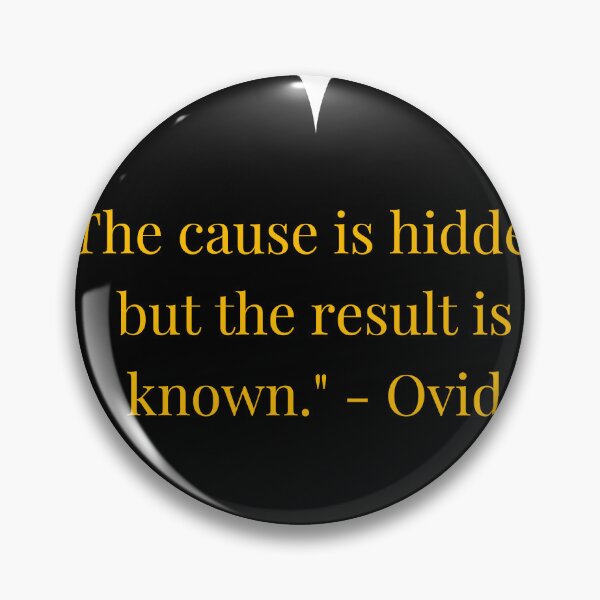 Item preview, Ovid Quote – Gold Text Black Heart designed and sold by TheIconSmith.