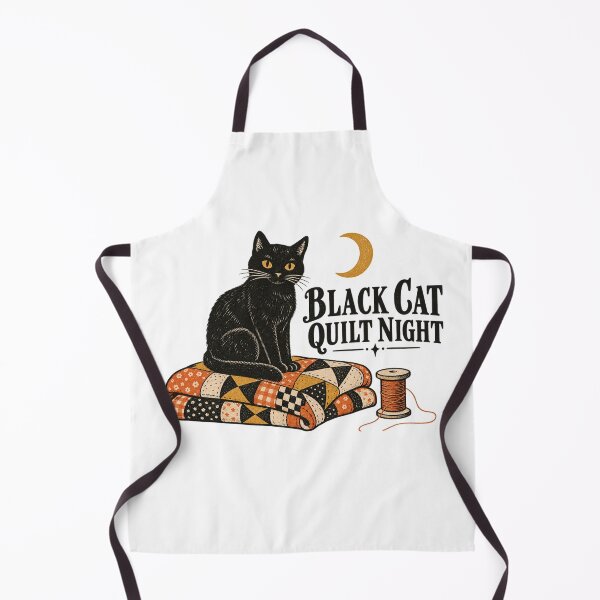 Item preview, Black Cat Quilt Night designed and sold by AMICO77.