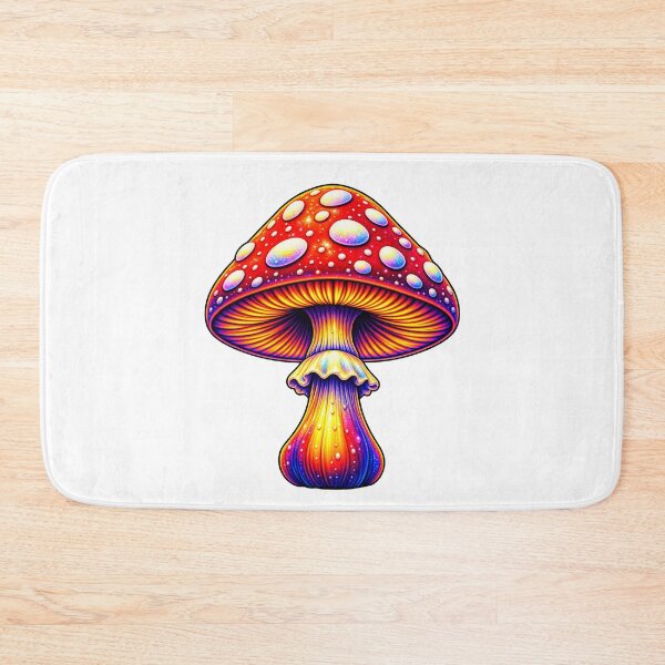 Item preview, Psychedelic Rainbow Mushroom Trippy Rave Art designed and sold by Odd Alien Lab.