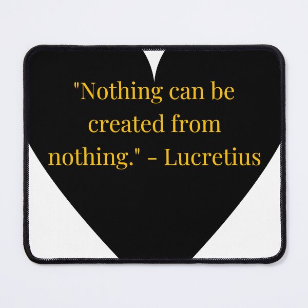 Item preview, Lucretius Quote – Gold Text Black Heart designed and sold by TheIconSmith.