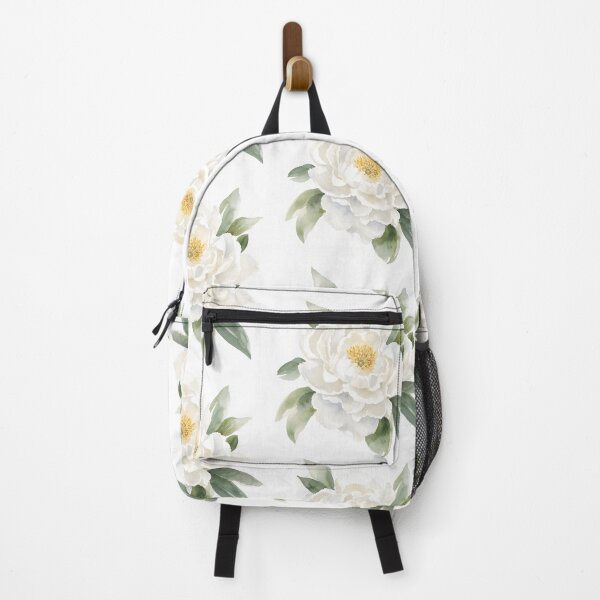 Item preview, White Peony Flower Vintage Floral Watercolor Art HD Store designed and sold by bard-art.