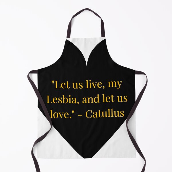 Item preview, Catullus Quote – Gold Text Black Heart designed and sold by TheIconSmith.