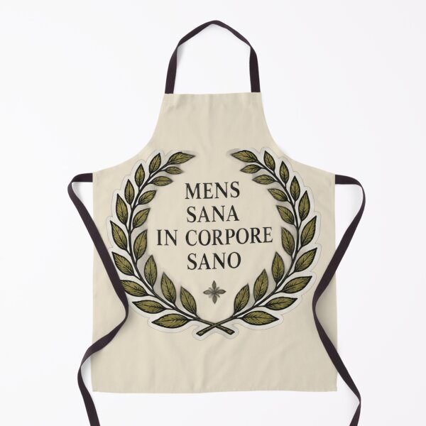 Item preview, Mens Sana In Corpore Sano Sticker | Healthy Mind Healthy Body Laurel Wreath Latin Quote designed and sold by MetaModel Editions.