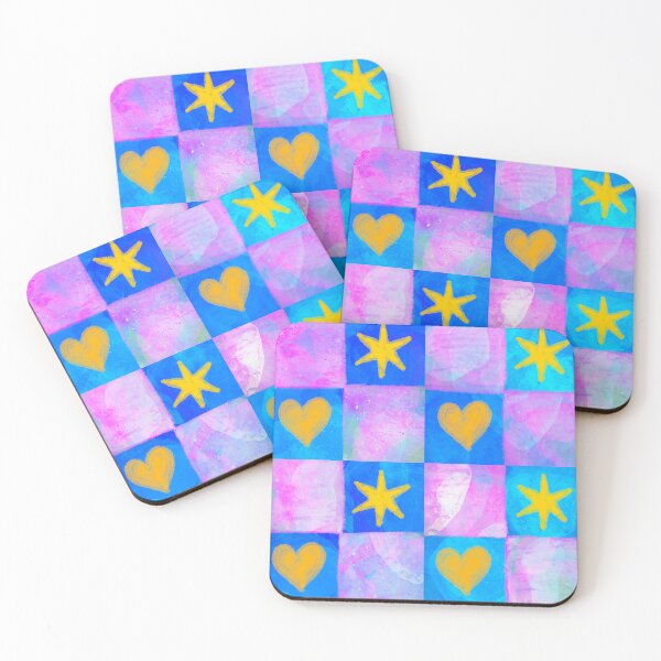 Item preview, Pink & Blue Repeating Grid Pattern designed and sold by Clover Crow.
