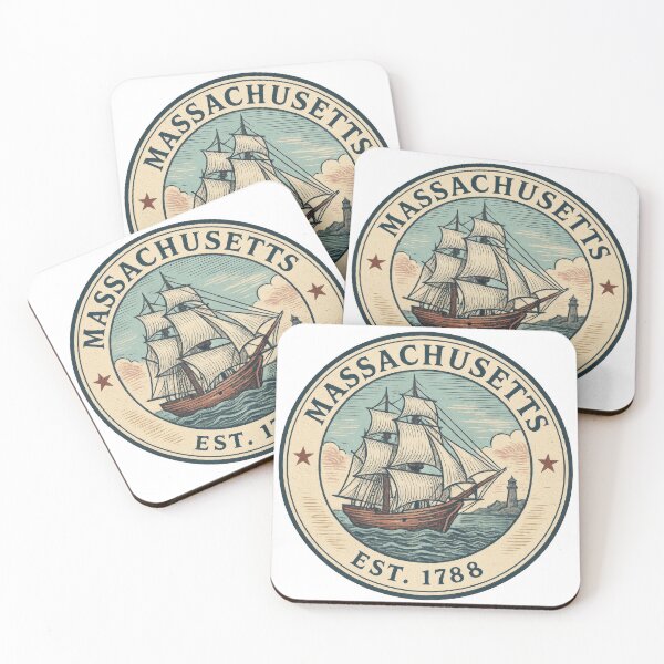 Item preview, MASSACHUSETTS EST. 1788 designed and sold by DavidBriot.
