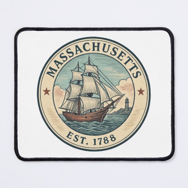 Item preview, MASSACHUSETTS EST. 1788 designed and sold by DavidBriot.