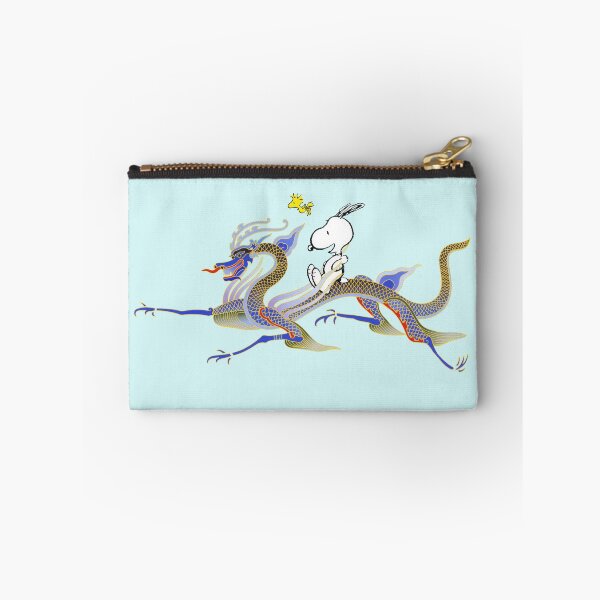 Item preview, Snoopy Riding Imperial Chinese Blue Dragon Art designed and sold by Schulz Lightprint Studio.
