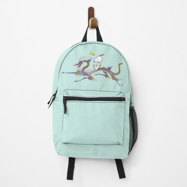 Item preview, Snoopy Riding Imperial Chinese Blue Dragon Art designed and sold by Schulz Lightprint Studio.