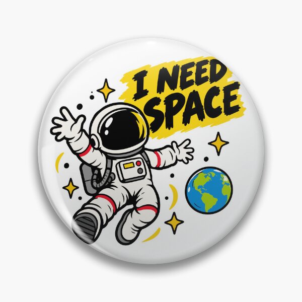 Item preview, I Need Space Funny Astronaut Sci Fi designed and sold by DesignGraphica.