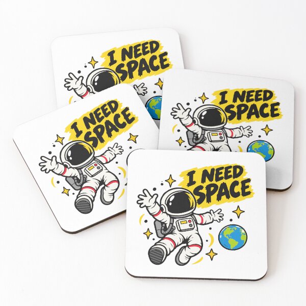 Item preview, I Need Space Funny Astronaut Sci Fi designed and sold by DesignGraphica.