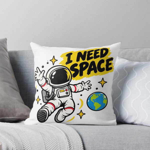 Item preview, I Need Space Funny Astronaut Sci Fi designed and sold by DesignGraphica.