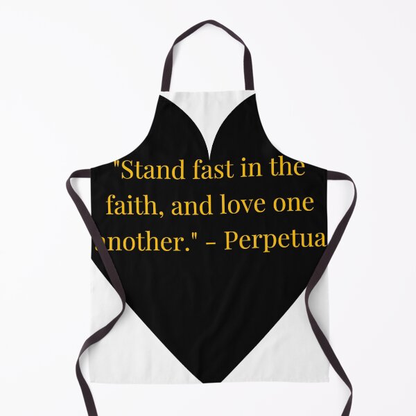 Item preview, Perpetua Quote – Gold Text Black Heart designed and sold by TheIconSmith.