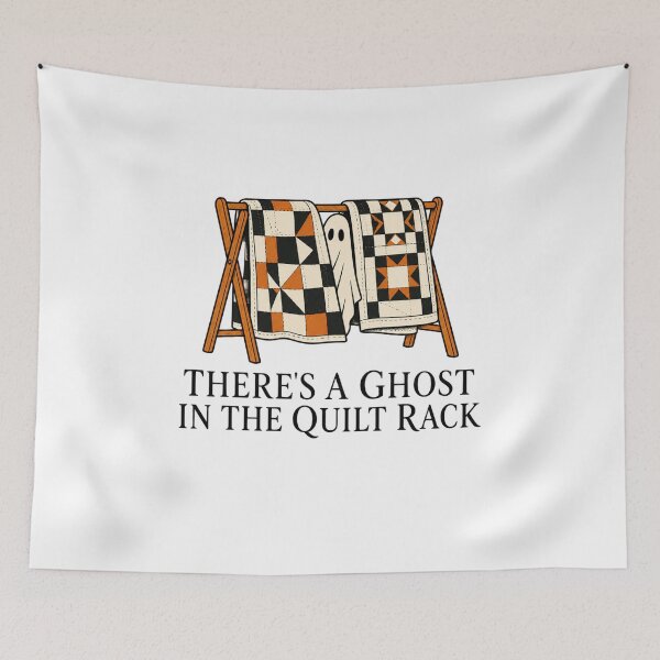 Item preview, There's a Ghost in the Quilt Rack designed and sold by AMICO77.