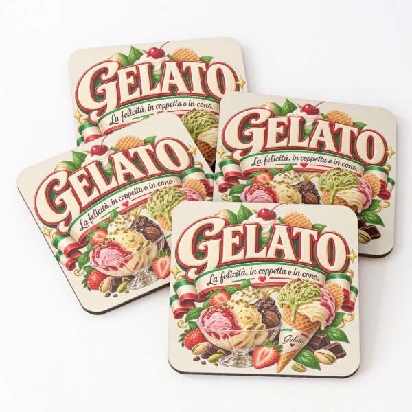 Item preview, Gelato Happiness in a Cup or a Cone - Colorful Summer Italian Design designed and sold by MetaModel Editions.
