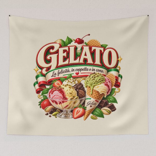 Item preview, Gelato Happiness in a Cup or a Cone - Colorful Summer Italian Design designed and sold by MetaModel Editions.