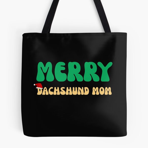 Item preview, Groovy Merry Dachshund Mom Christmas Wiener Dog designed and sold by mumchaosdesigns.
