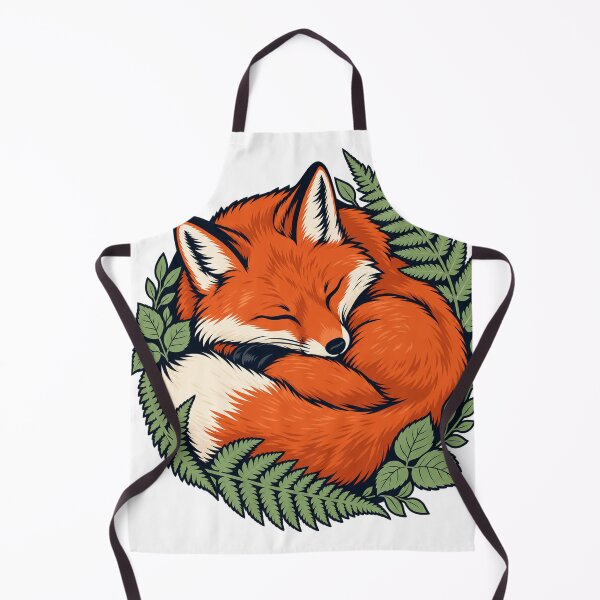 Item preview, Sleeping Fox and Ferns - Cozy Woodland Animal designed and sold by Maclaw200d.