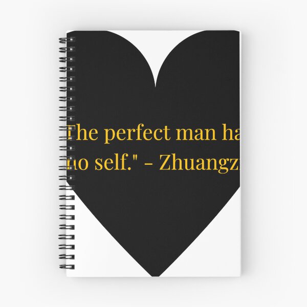 Item preview, Zhuangzi Quote – Gold Text Black Heart designed and sold by TheIconSmith.