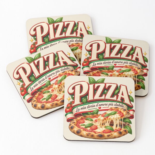 Item preview, Pizza My Most Stable Love Story - Funny Vintage Italian Design designed and sold by MetaModel Editions.