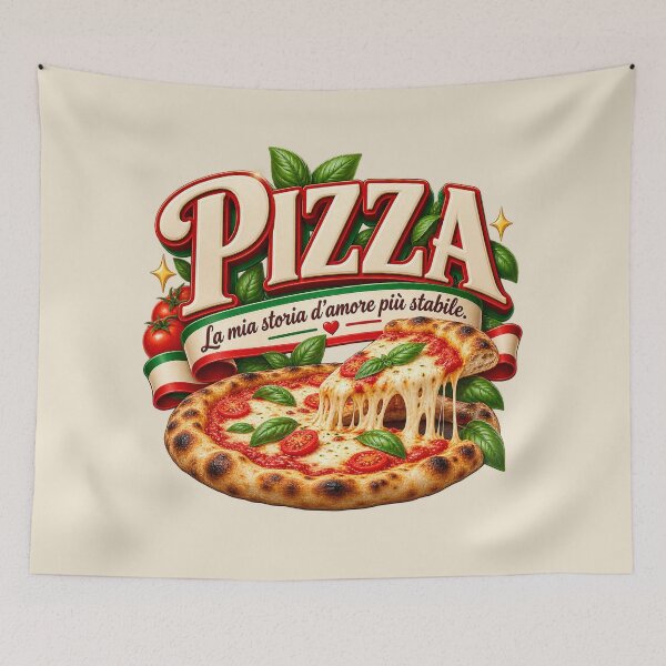 Item preview, Pizza My Most Stable Love Story - Funny Vintage Italian Design designed and sold by MetaModel Editions.