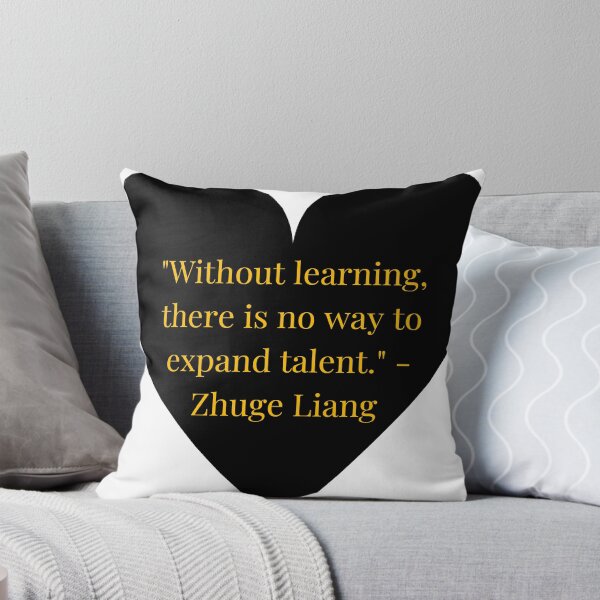 Item preview, Zhuge Liang Quote – Gold Text Black Heart designed and sold by TheIconSmith.